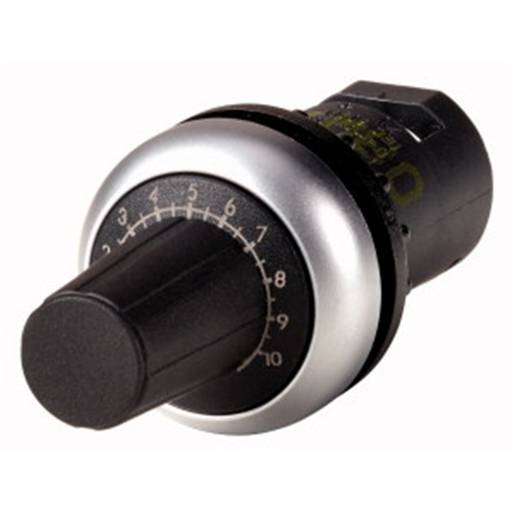 Potenziometro M22 22,5 mm grande manopola resistenza selezionabile IP66 uso industriale
