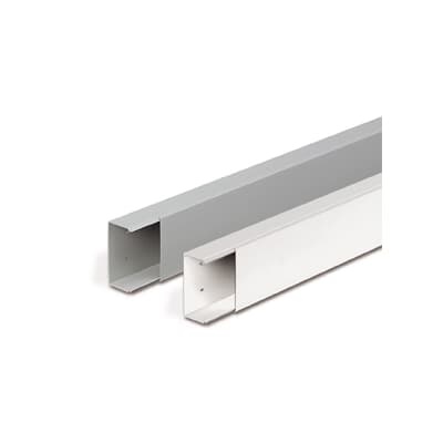 Feeder trunking 80x60 mm plastica grigio protezione cavi industriale e civile