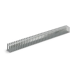 Canalina flessibile 16x16 mm lunghezza 500 mm per organizzazione cavi elettrici industriale e civile