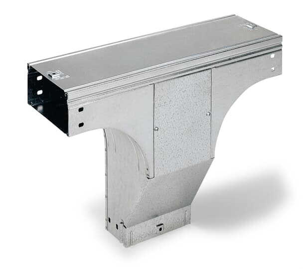 Variazione verticale T zincata 50mm x 150mm per canaline portacavi industriali e civili