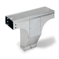 Variazione verticale lamiera zincata H50x300mm per canalina portacavi industriale e civile