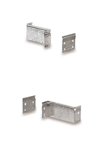 Raccordo riduzione destro H50 100mm zincato per canaline elettriche montaggio sicuro