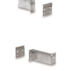 Raccordo riduzione destro H50 100mm zincato per canaline elettriche montaggio sicuro