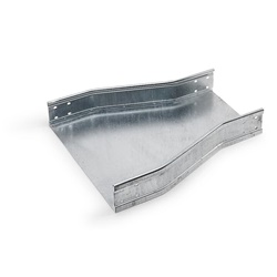 Riduzione centrale lamiera zincata H130 200x100mm per canaline portacavi industriali e civili