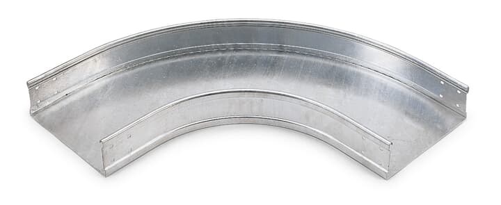 Flat Corner 90° H100 Zincato Passaggio Cavi Impianti Elettrici Industriali e Civili