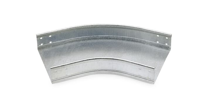 Deviazione piana 45° acciaio zincato H60 lunghezza 200 mm per canaline portacavi