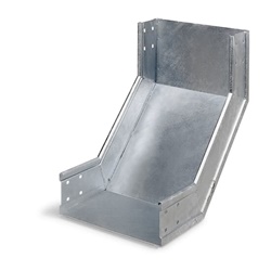 Deviazione verticale 90° canalina portacavi H100 zincata passaggio impianti elettrici