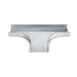Deviazione piana T zincata H100mm larghezza 400mm per canalizzazioni elettriche industriali e civili