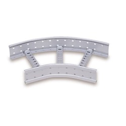Deviazione piana traversini 45° altezza 60 mm zincata a caldo per impianti elettrici