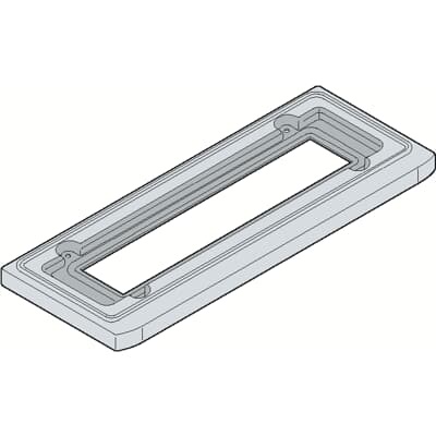 Telaio accoppiamento verticale Gemini size 4 resistente grigio RAL 7035 per impianti elettrici industriali