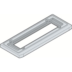 Telaio accoppiamento verticale Gemini size 4 resistente grigio RAL 7035 per impianti elettrici industriali