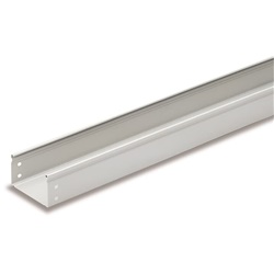 Canale portacavi acciaio H75 IP40 grigio RAL7035 150x2000 mm per impianti industriali e civili