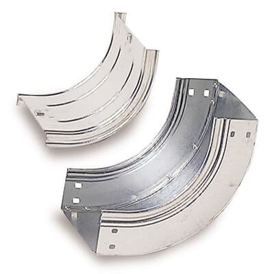 Deviazione canalina elettrica 90° altezza 75mm verniciata RAL7035 per impianti distribuzione cavi