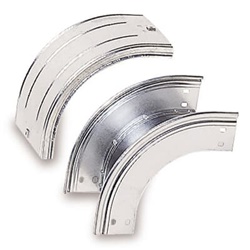 Deviazione discesa 90° altezza 75mm RAL7035 per gestione cavi impianti elettrici