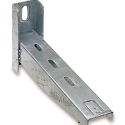 Mensola portante metallica galvanizzata RAL7035 larghezza 100mm per installazioni elettriche e supporto quadri