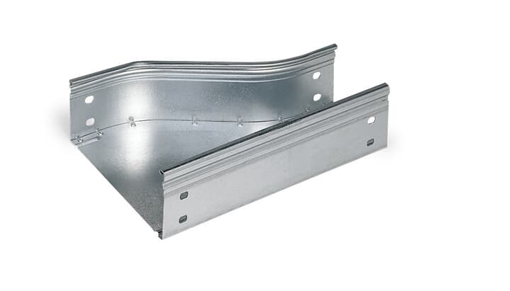 Riduzione destra lamiera zincata H75mm per canaline 200x100mm impianti elettrici