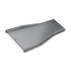 Coperchio riduzione concentrica zincato H75 100/75mm per impianti elettrici
