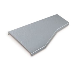 Coperchio raccordo riduttore sinistro metallico zincato 400x300x75mm per impianti elettrici