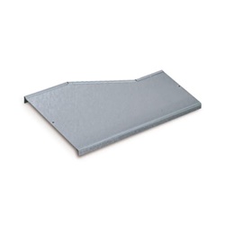 Coperchio raccordo riduzione destro zincato 200x100 mm altezza 75 per impianti elettrici