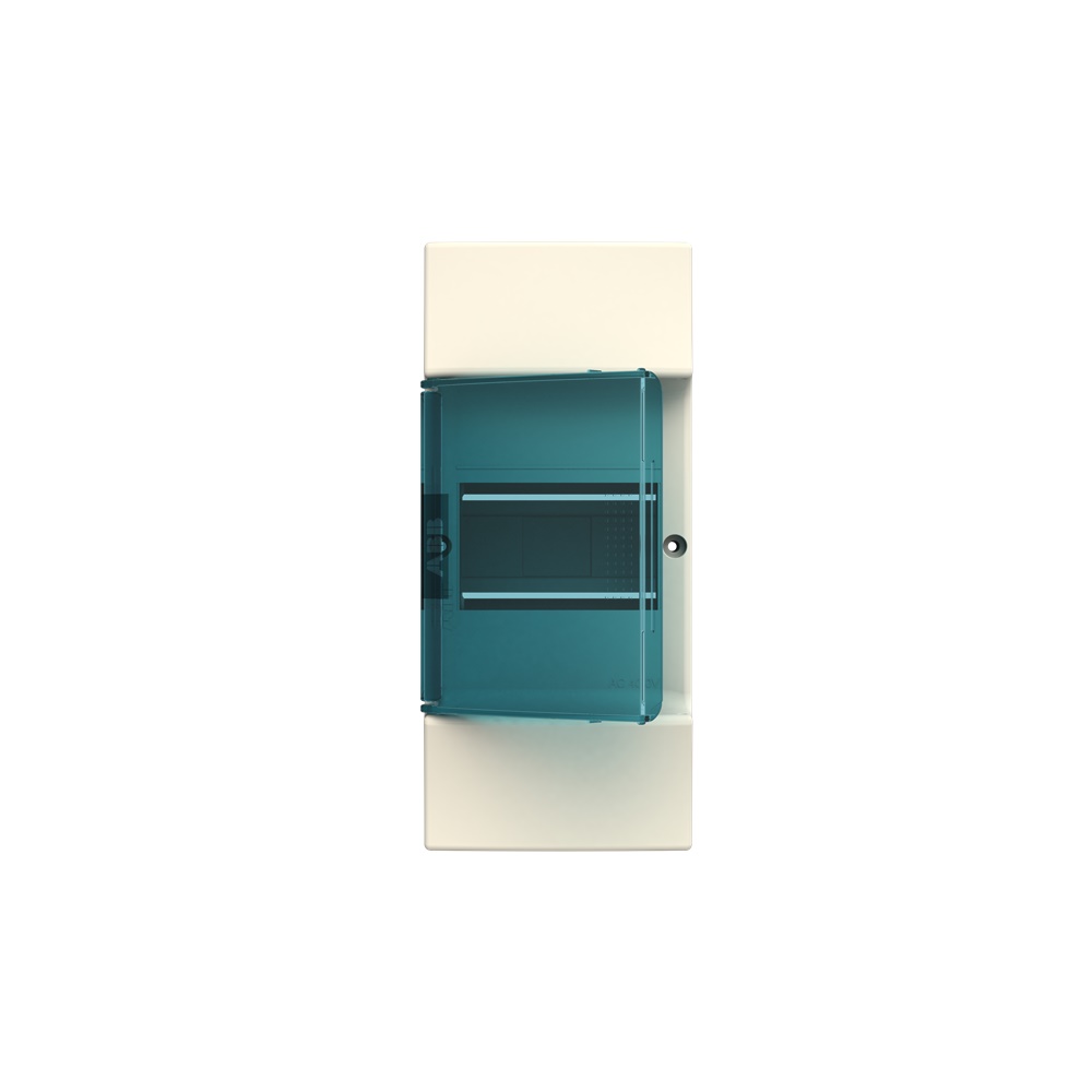 Consumer unit MISTRAL41W 4 moduli IP41 porta trasparente montaggio a parete
