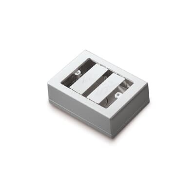 Scatola portafrutti incasso 3 posti 83,5x43 mm bianca RAL 9016 per impianti elettrici interni