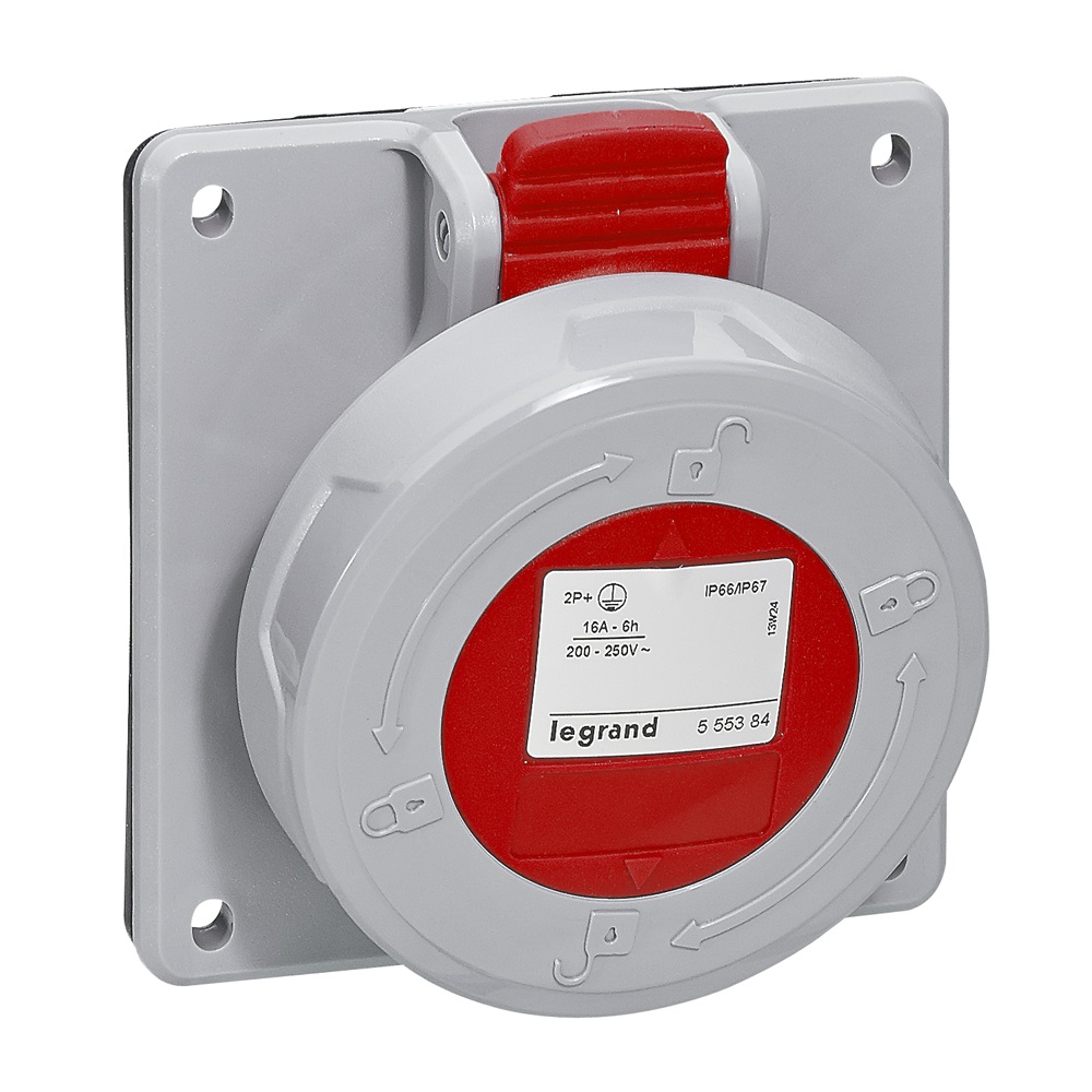 PRESA FISSA INCASSO IP67 16A 3P+N+T