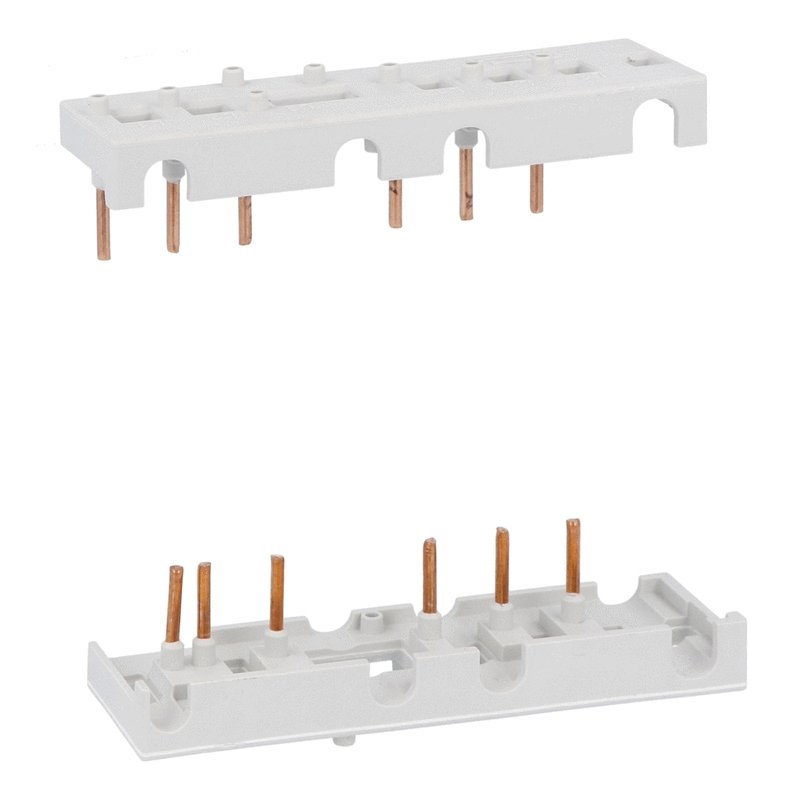 Connessioni rigide avviatori teleinvertitori tripolari BF09-BF25 per contattori con interblocco meccanico BFX50