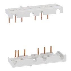 Connessioni rigide avviatori teleinvertitori tripolari BF09-BF25 per contattori con interblocco meccanico BFX50