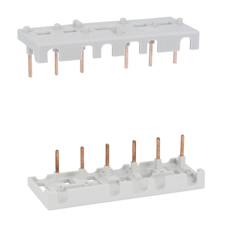 Connessioni rigide per avviatori teleinvertitori tripolari BF26-BF38 con interblocco meccanico BFX50