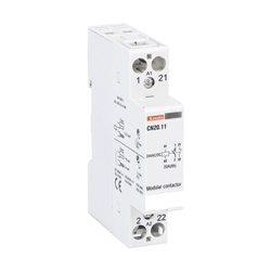 Contattore modulare unipolare 20A AC1 1P+NC 24V per impianti elettrici industriali