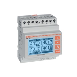 Multimetro digitale modulare LCD grafico 128x80 pixel con RS485 integrata, alimentazione 100-240VAC/110-250VDC, uso industriale