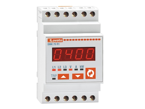 Voltmetro Amperometro Wattmetro Digitale Trifase 220-240V con Relè di Protezione