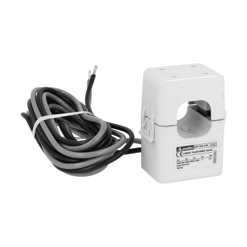Trasformatore di corrente apribile 150A foro 24x24mm precablato compatto