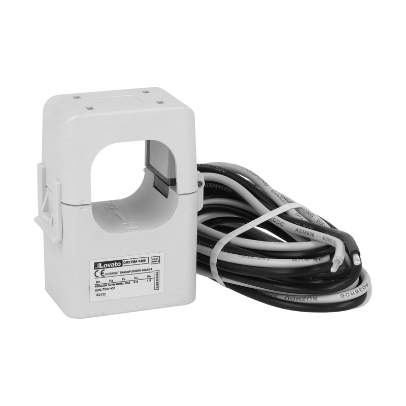 Trasformatore corrente apribile 400A foro 36x36mm precablato compatto