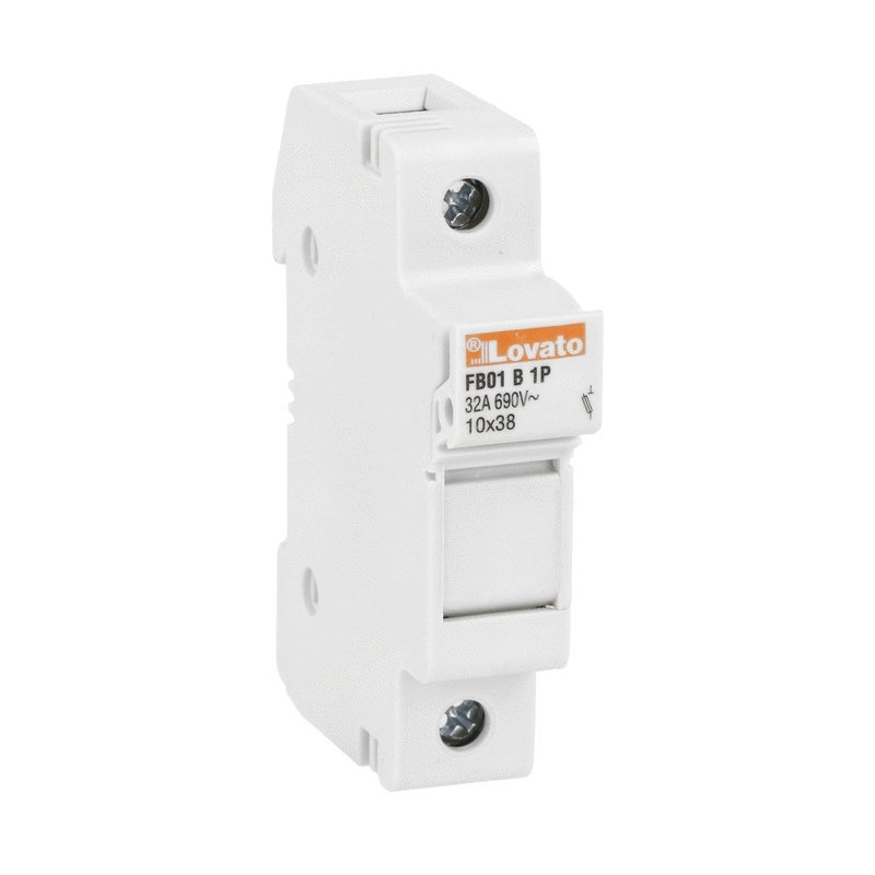 Portafusibili sezionabile 1 polo 10x38mm 32A 690VAC base senza indicatore luminoso