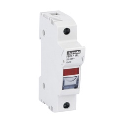 Portafusibili sezionatore 1 polo 10x38mm 32A con indicatore luminoso per uso industriale