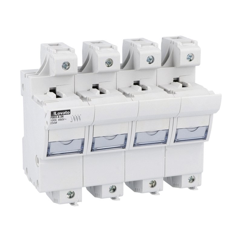 PORTAFUSIBILI SEZIONABILI 3P+N 22X58