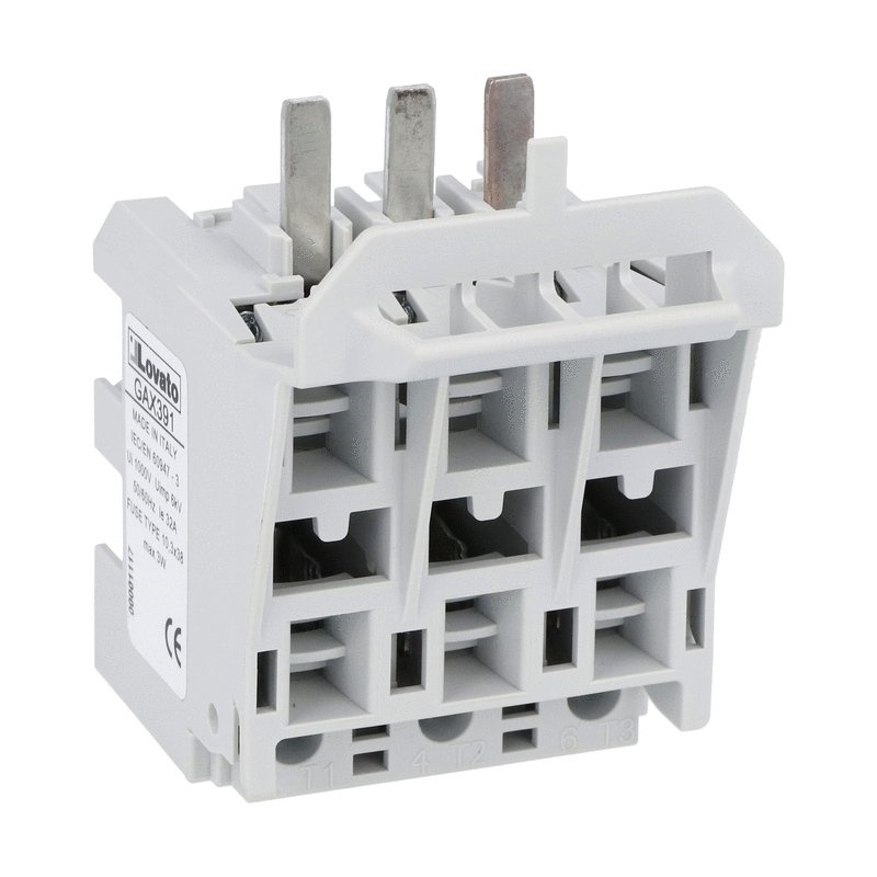 Portafusibile per interruttori sezionatori GA016A-GA032A fusibili 10,3x38 mm