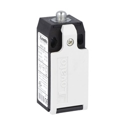 Finecorsa serie K asta 1 ingresso basso cavo contatti 1NO+1NC custodia plastica pulsante metallo