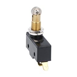 Micro switch plastica serie K asta con rotella fissaggio M12 contatti 1NA/NC faston