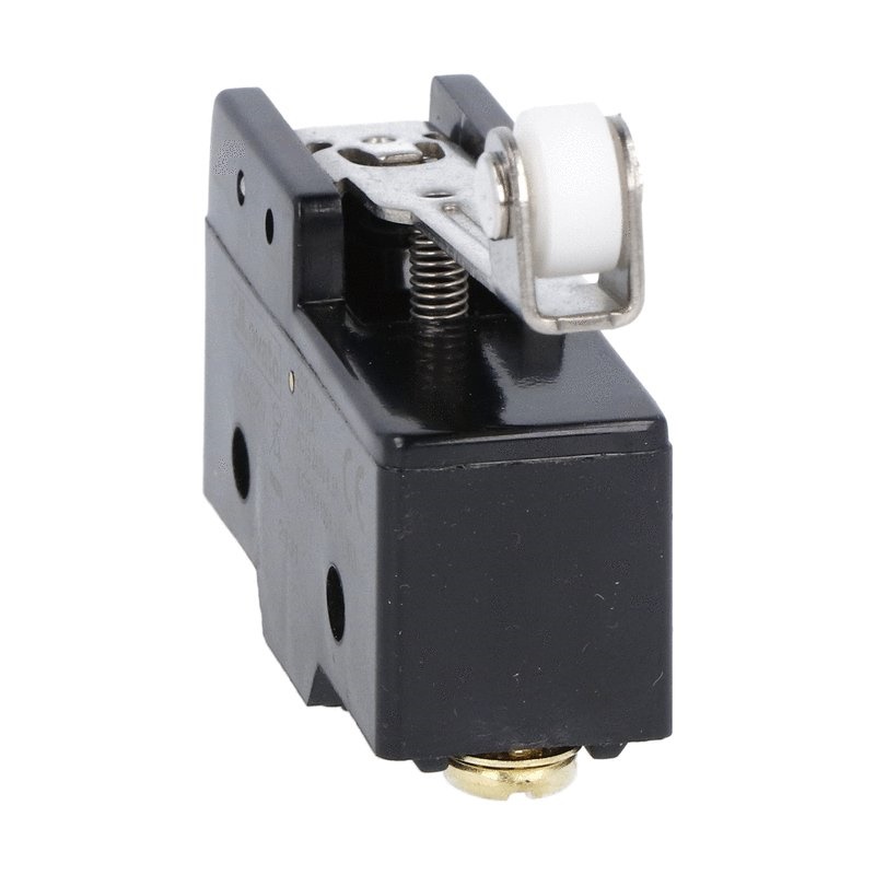 Microinterruttore plastico leva 48,5mm con rotella contatti 1NA/NC vite serie K