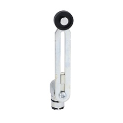 Testa azionatore leva regolabile con rotella plastica Ø19x5mm per comando meccanico