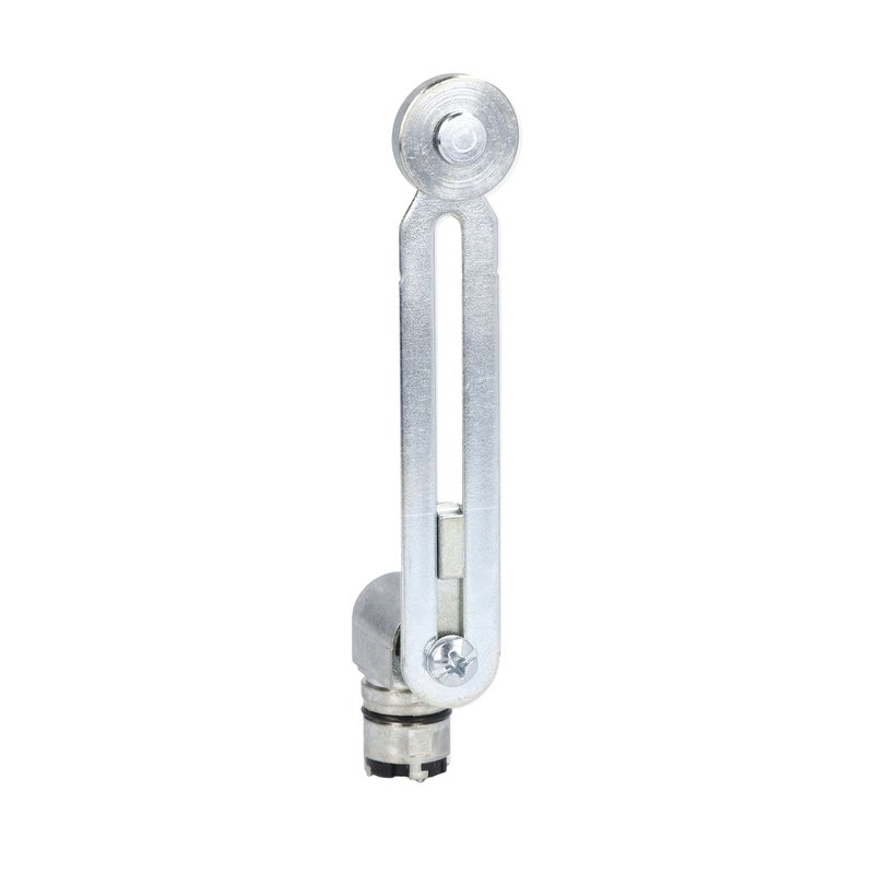 Testa azionatore leva regolabile rotella metallica Ø19x5mm per comando meccanico