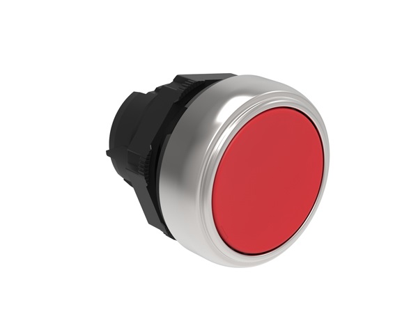 PULSANTE RASATO ROSSO
