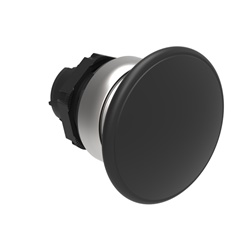 Pulsante fungo 40mm nero impulso operatore Ø22mm serie Platinum controllo macchine