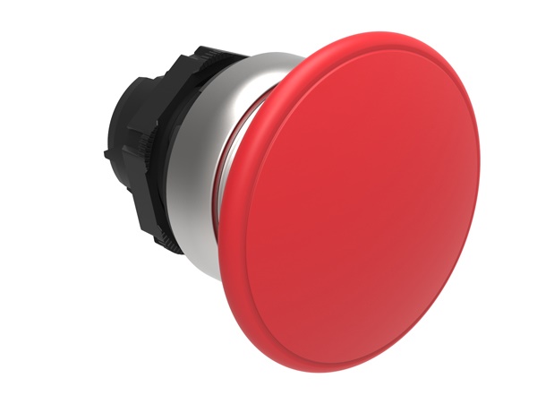Pulsante fungo 40mm rosso impulso operatore Ø22mm serie Platinum controllo industriale