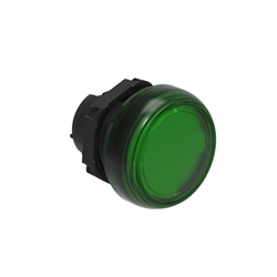 Testa indicatore luminoso verde Ø22mm serie Platinum senza base fissaggio per segnalazione industriale