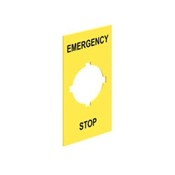 ETICHETTA ADESIVA EMERGENCY/STOP