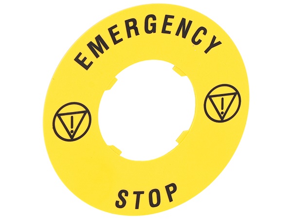 DISCO PLAST. 60MM  EMERGENCY-STOP