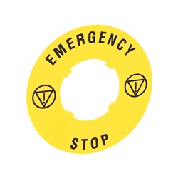 DISCO PLAST. 60MM  EMERGENCY-STOP